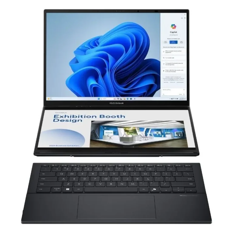 Asus ZenBook Duo OLED UX8406CA-QL336W Ultra 7 255H 32GB 1TB Win11H 14" Convertible Táctil Gris