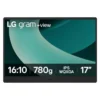 LG Gram +view 17MT70.ASDWU Monitor Portátil 17" WQXGA Multimedia Negro y Plata