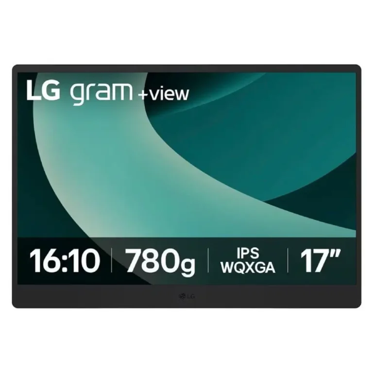 LG Gram +view 17MT70.ASDWU Monitor Portátil 17" WQXGA Multimedia Negro y Plata