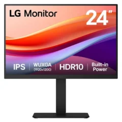 LG 24BA55W-B Monitor Profesional 24" WUXGA Multimedia Regulable en altura Negro