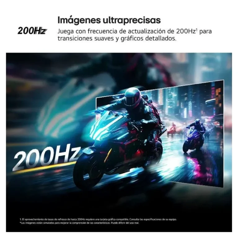 LG UltraGear 27G610A-B Monitor Gaming 27" QHD 1ms 200Hz IPS Regulable en altura Negro