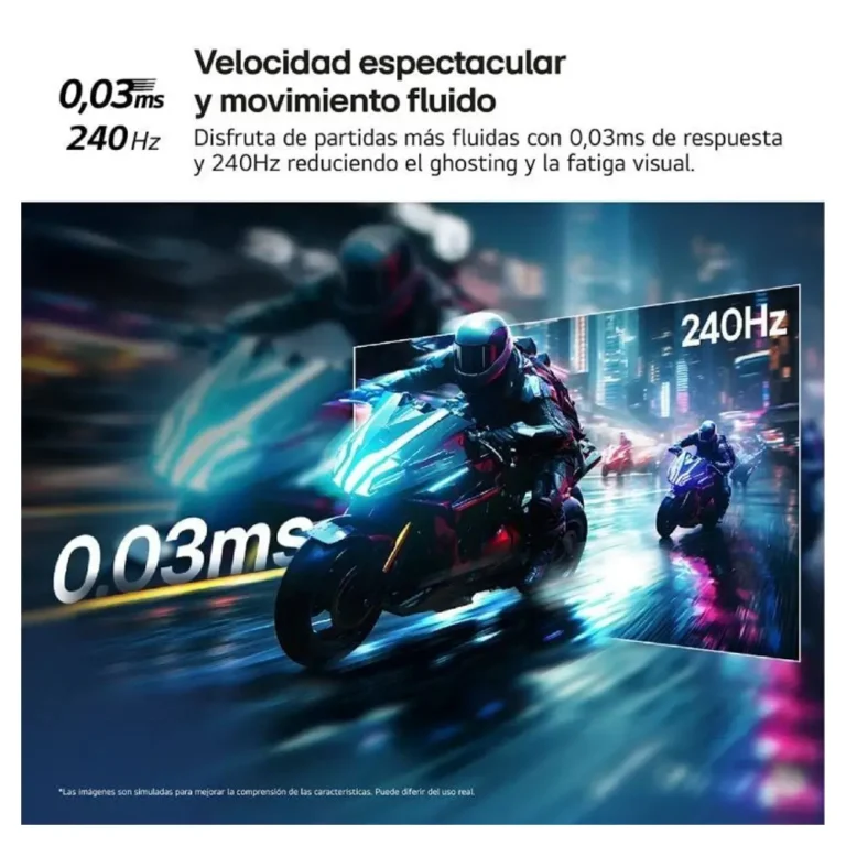 LG 27GX704A-B UltraGear Monitor Gaming 27" QHD 0.03ms 240Hz OLED Negro