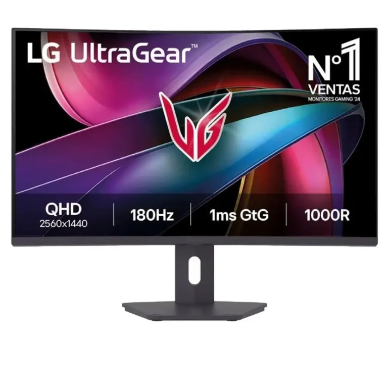 LG UltraGear 32G600A-B Monitor Gaming 31.5" QHD 1ms 180Hz VA Curvo Negro