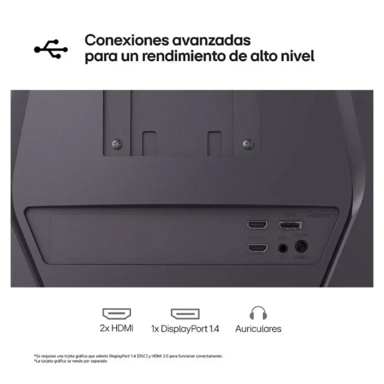 LG UltraGear 32G600A-B Monitor Gaming 31.5" QHD 1ms 180Hz VA Curvo Negro