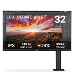 LG 32UN880K-B UltraFine Display Monitor Profesional 31.5" 4K Multimedia Negro