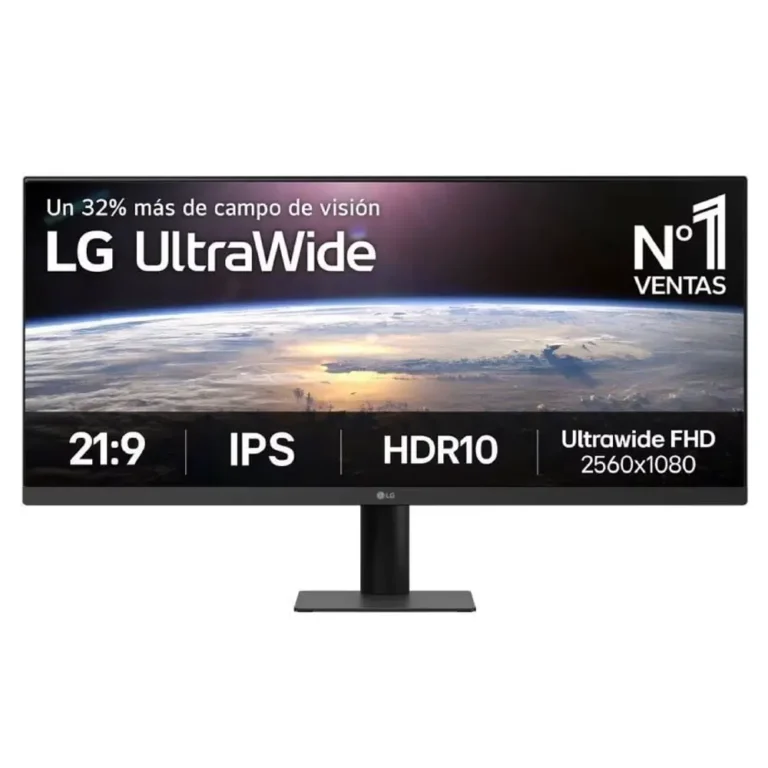 LG 34U511A-B Monitor Profesional 34" UWFHD Ultrapanorámico Negro
