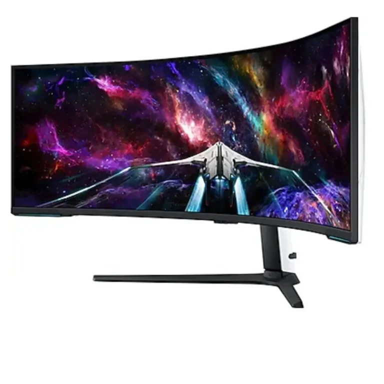 Samsung Odyssey Neo G9 S57CG952NU Monitor Gaming 57" Dual UHD 240Hz Ultrapanorámico Regulable Curvo Blanco