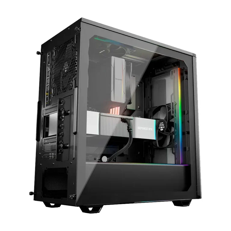 be quiet! PURE BASE 501 DX Semitorre Gaming Ventana Lateral de Cristal Templado Iluminación ARGB Negro
