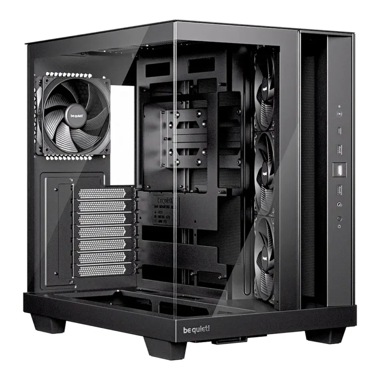 be quiet! Light Base 500 Semitorre Gaming Ventana Lateral y Frontal de Cristal Templado Refrigeración Líquida Negro