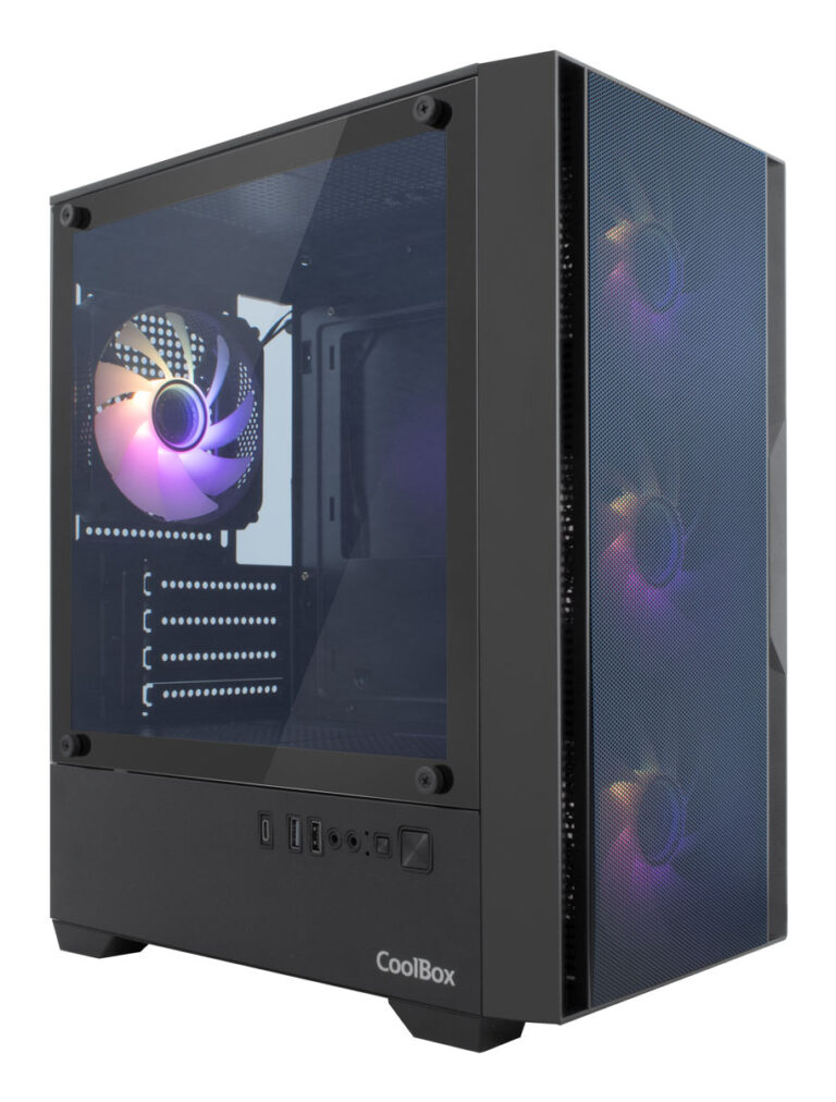 Coolbox MATX GM200 F.Mesh Caja Semitorre Gaming ARGB Negro