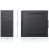 Coolbox MATX M680 Caja Minitorre USB-C 3.2 GEN1 FTE 500W