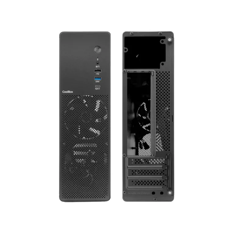Coolbox MATX T100 Slim Caja Microtorre USB-C 3.2 GEN1 Negro
