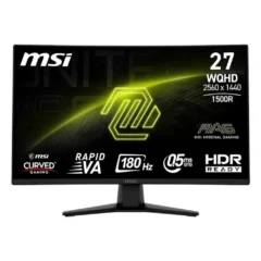 MSI MAG274CQF Monitor Gaming 27" WQHD 180hz Curvo Negro