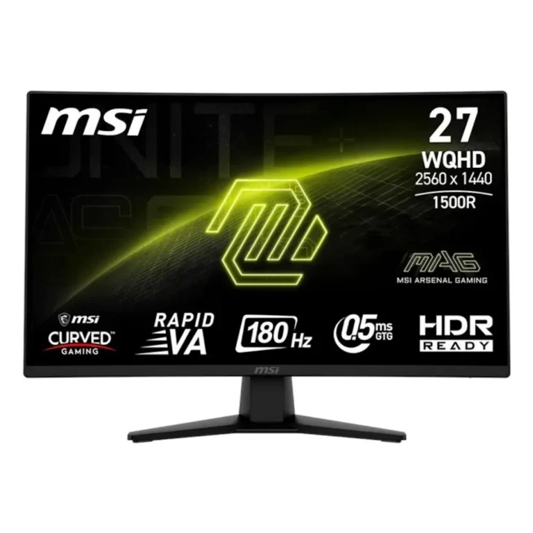 MSI MAG274CQF Monitor Gaming 27" WQHD 180hz Curvo Negro