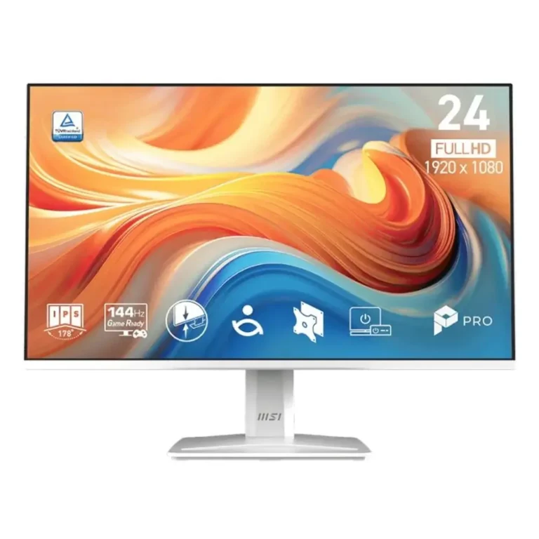 MSI PRO MP243W E14 Monitor Profesional 23.8" 144Hz HDMI MM Blanco