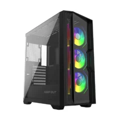 Keep Out XC-500 Glass Torre Gaming Ventana Lateral de Cristal Templado E-ATX Refrigeración Líquida Negro