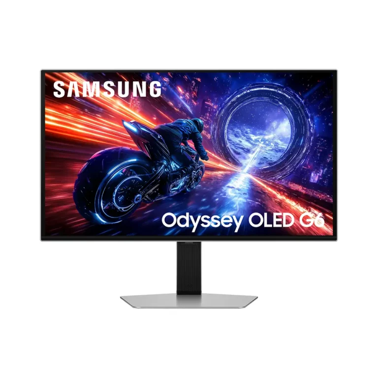 Samsung Odyssey OLED G6 G60SF S27FG602SU Monitor Gaming 27" QHD 0.03ms 500Hz QD-OLED Regulable Plata