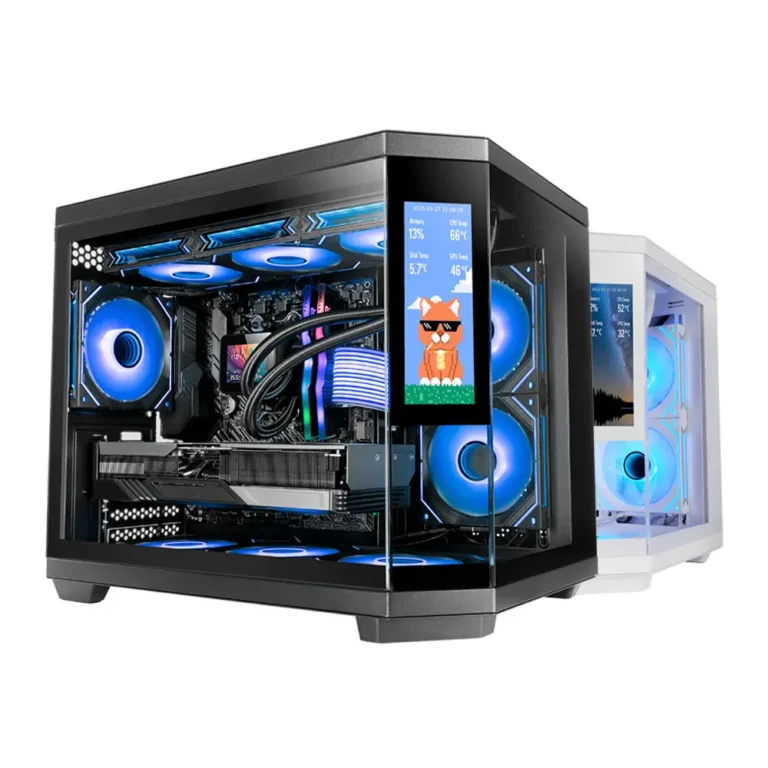 Mars Gaming MC-3TCORELCDM Minitorre Gaming Cristal Templado Micro ATX Refrigeración Líquida