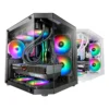 Mars Gaming MC-3TLITE Caja Mini Torre Gaming Cristal Templado Doble Cámara