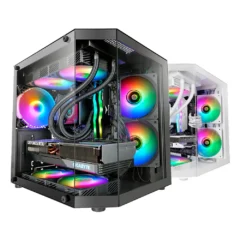 Mars Gaming MC-3TLITE Caja Mini Torre Gaming Cristal Templado Doble Cámara