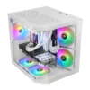 Mars Gaming MC-3TLITE Caja Mini Torre Gaming Cristal Templado Doble Cámara