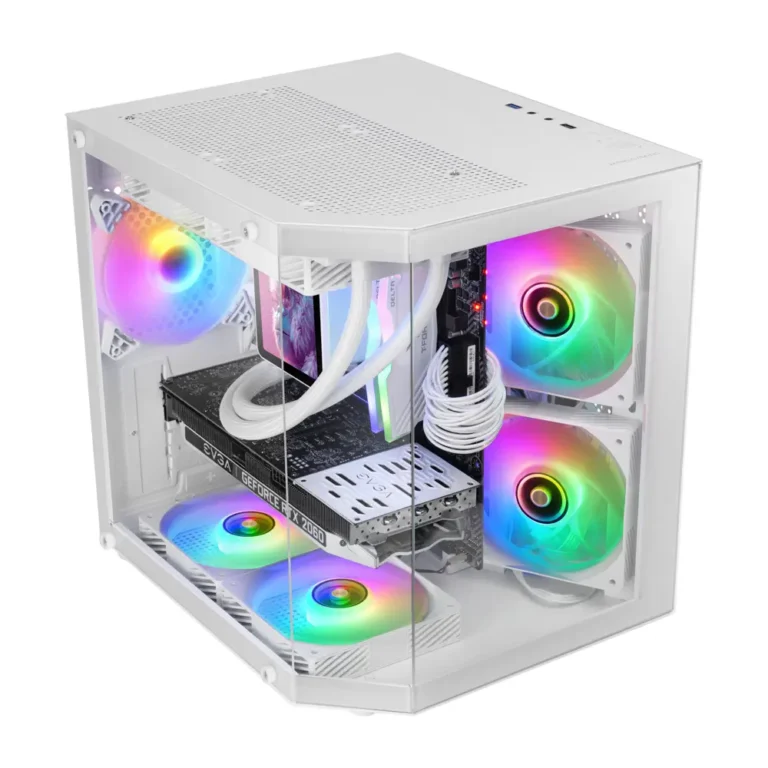 Mars Gaming MC-3TLITE Caja Mini Torre Gaming Cristal Templado Doble Cámara