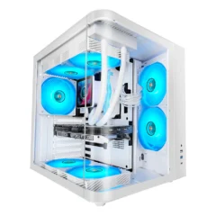Mars Gaming MC-CURV Semitorre Gaming Lateral de Cristal Curvo Sin Marco Refrigeración Líquida