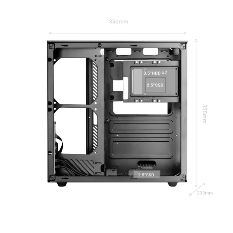 Mars Gaming MC-INFINIOLITE Semitorre Gaming ATX Cristal Templado Refrigeración Líquida