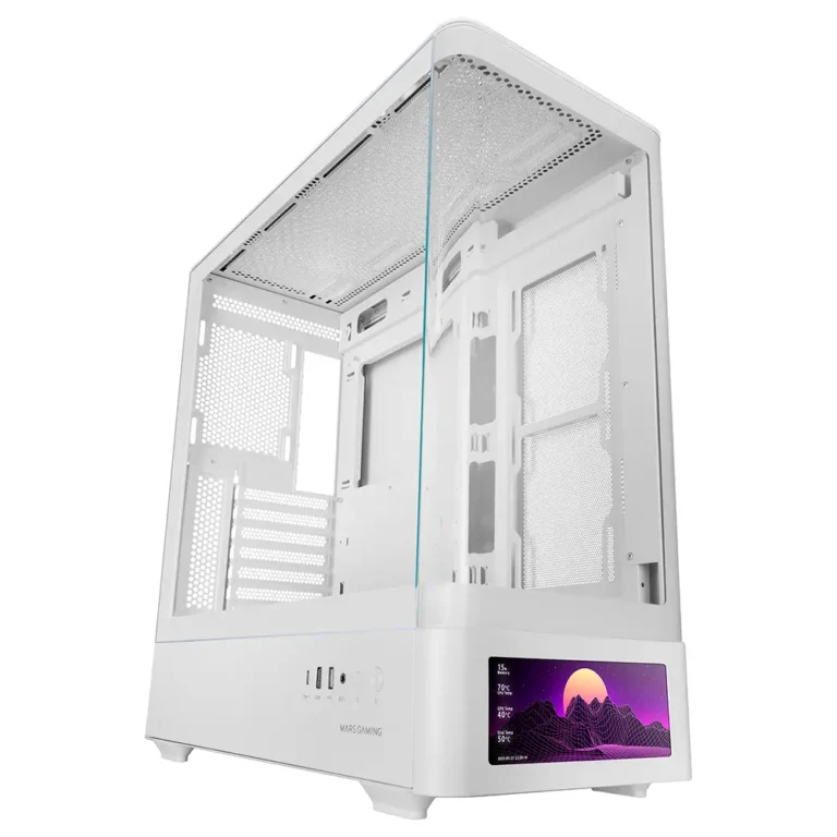 Mars Gaming MC-LCDPRO Semitorre Gaming Lateral de Cristal Curvo Sin Marco Refrigeración Líquida