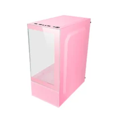 Mars Gaming MC-SEP Minitorre Gaming Cristal Sin Marco Refrigeración Líquida Rosa