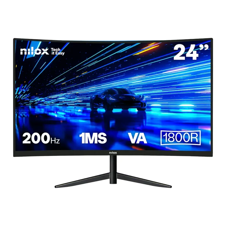NILOX NXM24CRV2001 Monitor Gaming 24" VA 200Hz HDMI DP Curvo