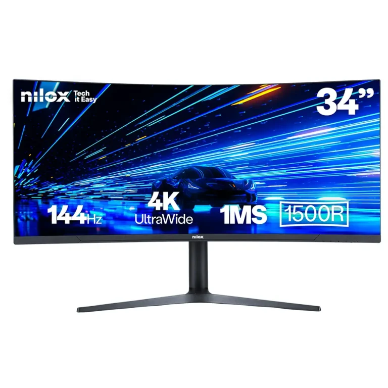 NILOX NXM344KD11 Monitor Gaming 34" UltraWide HDMI DP MM Curvo Negro