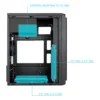 Tooq DODEKA ULTRA Caja Minitorre MicroATX Negro