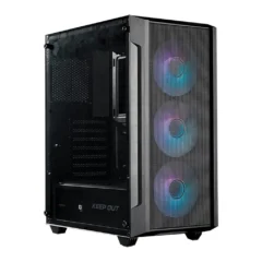 Keep Out XC-200 MESH Semitorre Gaming Ventana Lateral de Cristal Templado Refrigeración Líquida Negro
