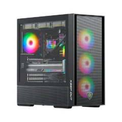 Keep Out XC-805 MESH Semitorre Gaming Ventana Lateral de Cristal Templado Refrigeración Líquida Negro