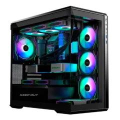 Keep Out XC-905PRO+ Caja Minitorre Gaming ARGB MicroATX Negro