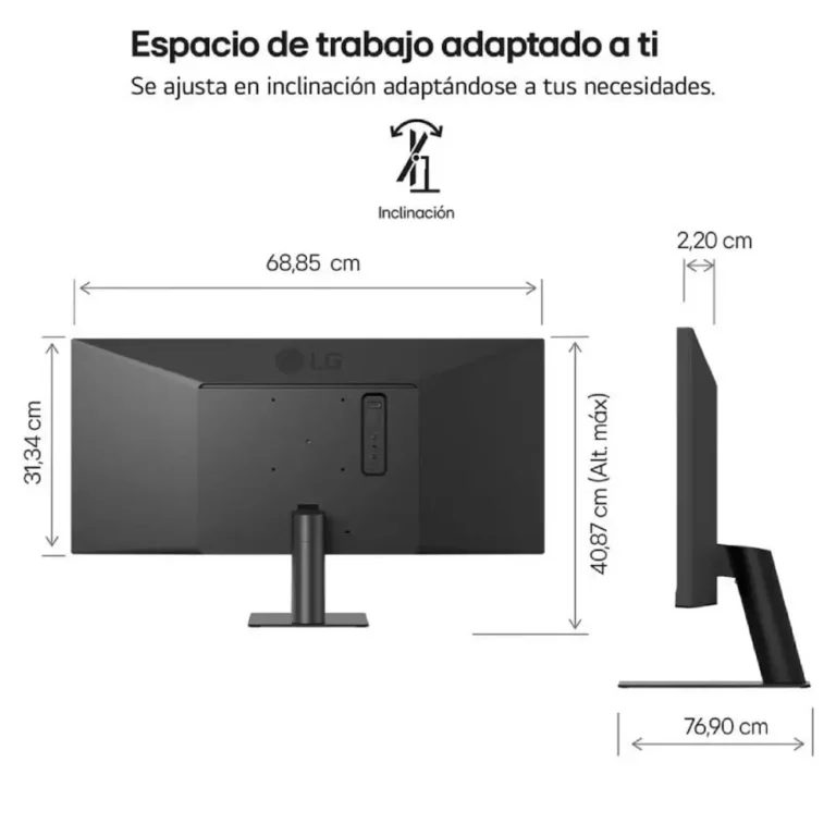 LG UltraWide 34U511A-B Monitor Profesional Ultrapanorámico 34" UWFHD 100Hz IPS Negro