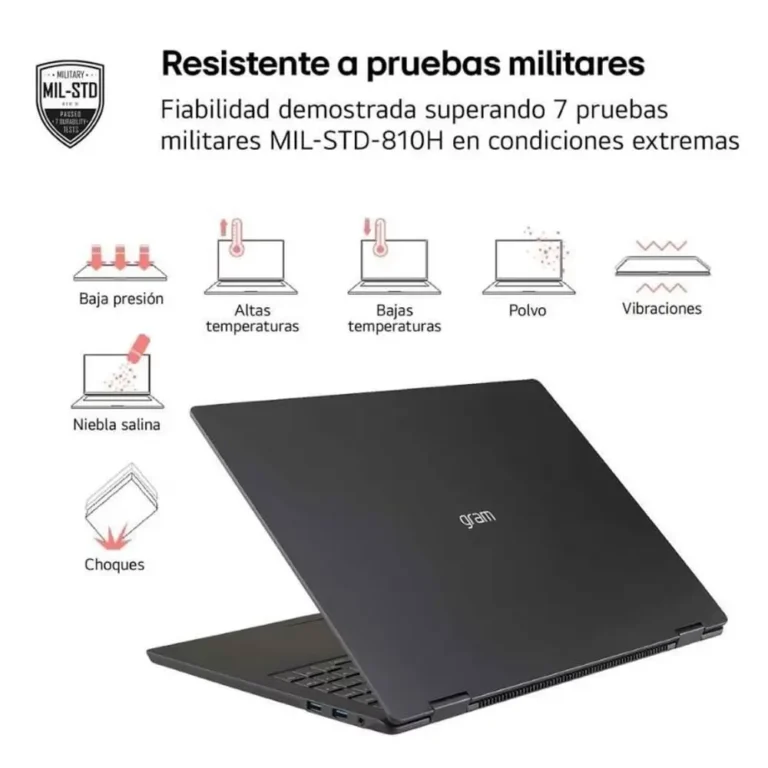 LG Gram Pro 16Z90TR-E.AD88B Copilot+ PC Ultra 7 255H 32GB 1TB RTX™ 5050 Win11H 16" WQXGA Negro