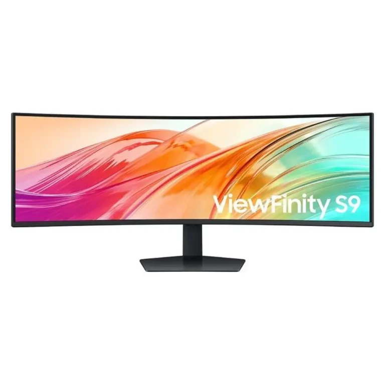 Samsung ViewFinity S9 S95UF S49F950UAU 49" Dual QHD Monitor Profesional Ultrapanorámico MM Regulable Negro Curvo