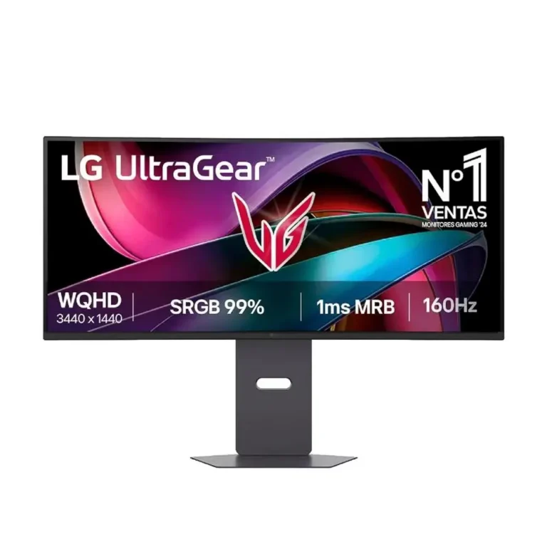 LG 34G600A-B UltraGear Monitor Gaming 34" UWQHD Multimedia 1ms 160Hz VA Ultrapanorámico Curvo Negro