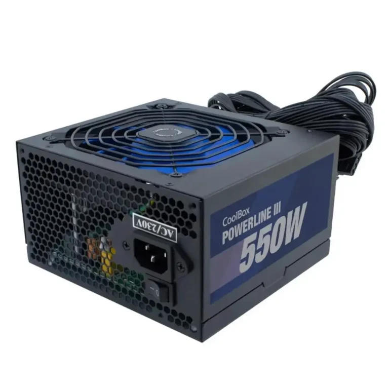CoolBox PowerLine III Fuente 550W 85% 120mm. ATX Negra