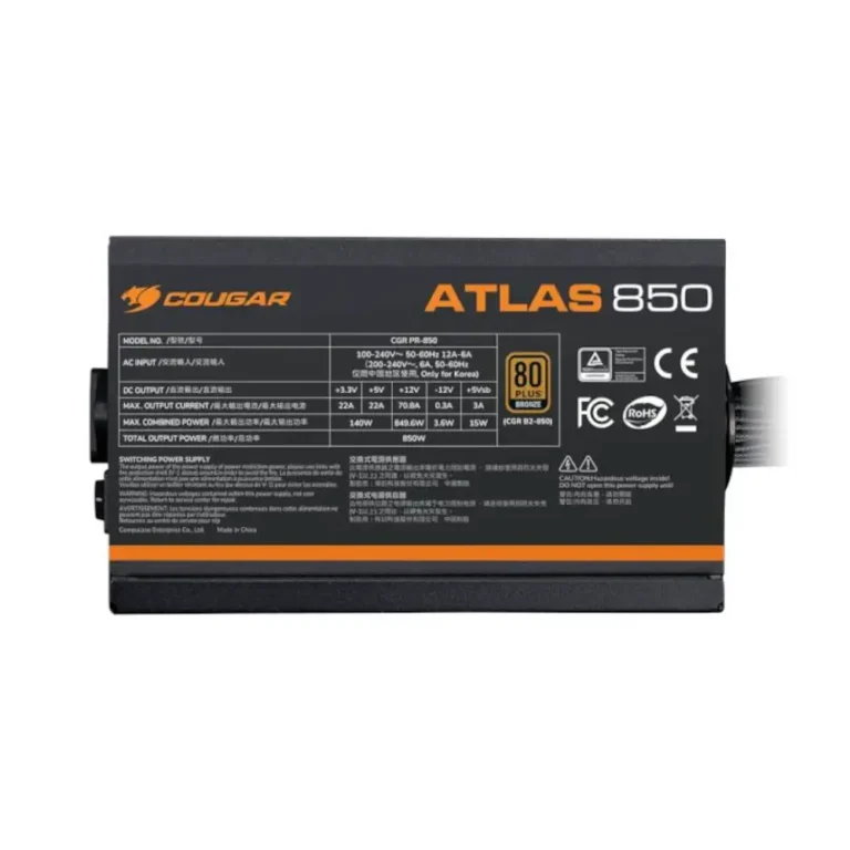 Cougar ATLAS 650 Fuente 650W 80+ ATX Negro