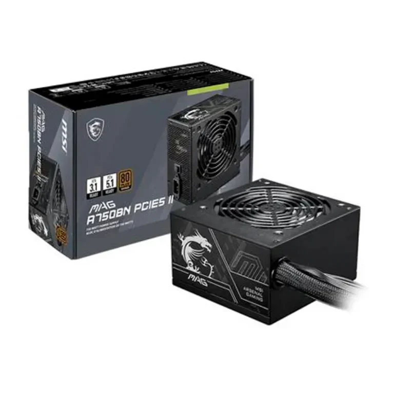 MSI MAG A750BN PCIE5 Fuente Gaming 750W 80+ ATX Negro