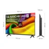 LG NanoCell 4K UHD AI NU85 2026 Smart TV WiFi Negro