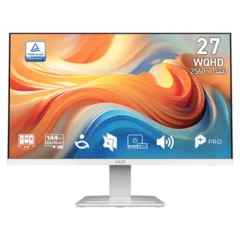 Msi PRO MP273QW E14 27" Profesional WQHD 2xHDMI DP Multimedia Blanco