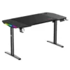 Spirit of Gamer Headquarter 900 Mesa Gaming Eléctrica 140x70cm Elevable RGB Negro