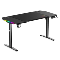 Spirit of Gamer Headquarter 900 Mesa Gaming Eléctrica 140x70cm Elevable RGB Negro