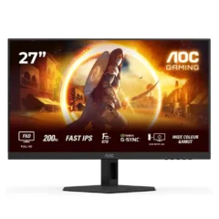 AOC G4 27G4HRE Monitor Gaming 27" Full HD W-LED 200Hz HDMI DP Multimedia Negro y Rojo