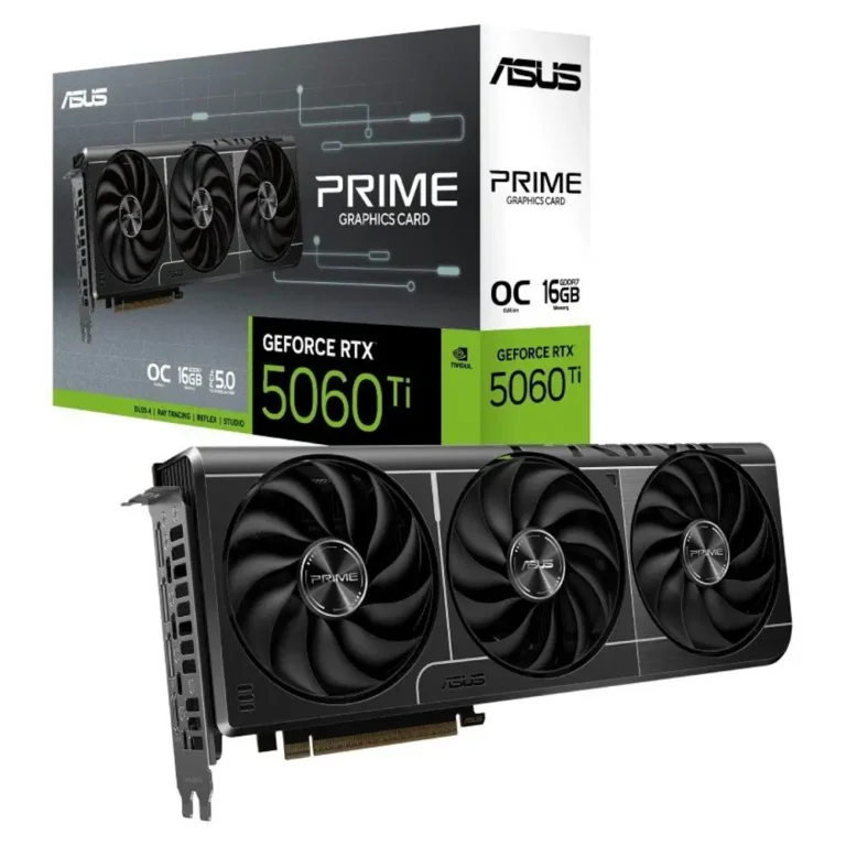 ASUS Prime RTX5060TI O16G NVIDIA® GeForce® RTX™ 5060Ti 16GB GDDR7 Negro