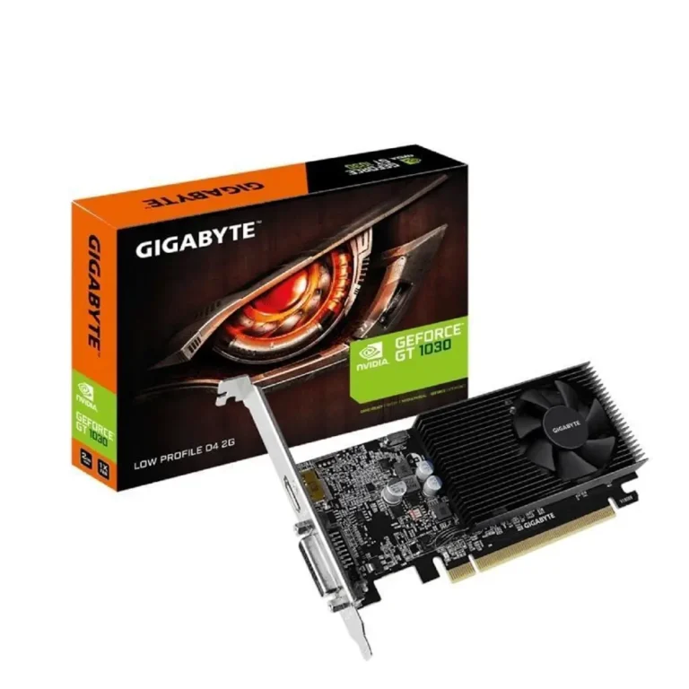 Gigabyte GeForce GT1030 D4 2G NVIDIA® GeForce® GT 1030 2GB GDDR4 Perfil Bajo Negro